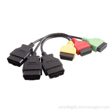 Fiat Ecu Scan Adaptors OBD Diagnostic Cable Four Colors Fiatecuscan